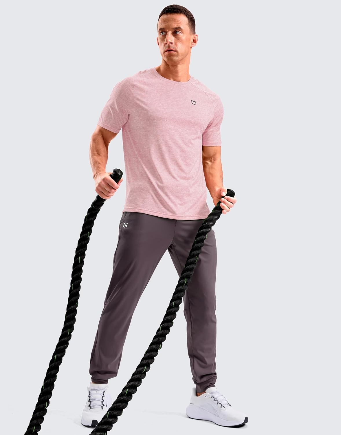 image:imageG Gradual Mens Workout Dry Fit Shirts Athletic Gym Lightweight TShirts Moisture Wicking Breathable Soft Performance Comfortable Tee Shirts Running Tennis Sports ActivePink