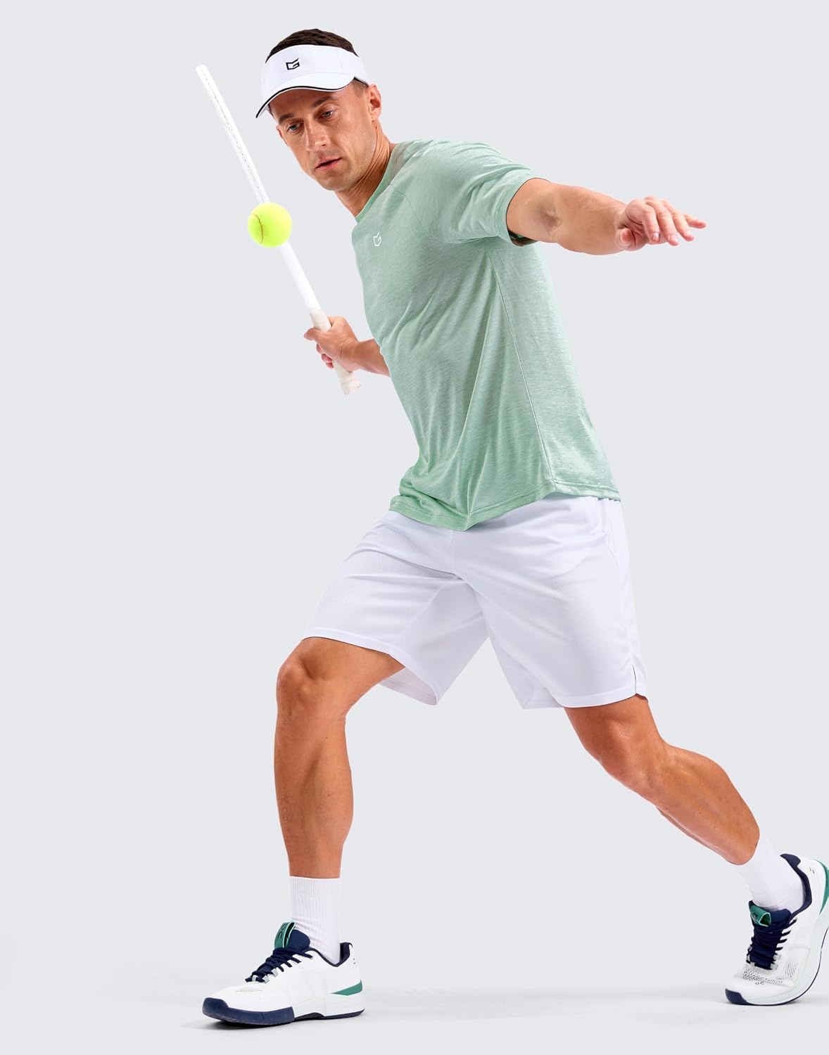 image:imageG Gradual Mens Workout Dry Fit Shirts Athletic Gym Lightweight TShirts Moisture Wicking Breathable Soft Performance Comfortable Tee Shirts Running Tennis Sports ActiveLight Green