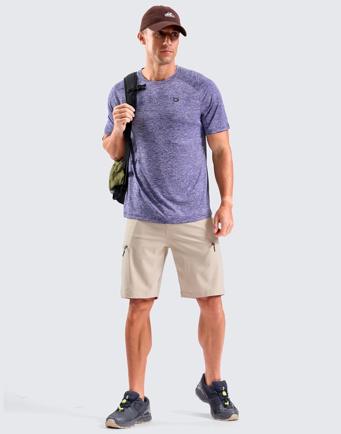 image:imageG Gradual Mens Workout Dry Fit Shirts Athletic Gym Lightweight TShirts Moisture Wicking Breathable Soft Performance Comfortable Tee Shirts Running Tennis Sports ActiveLight Purple
