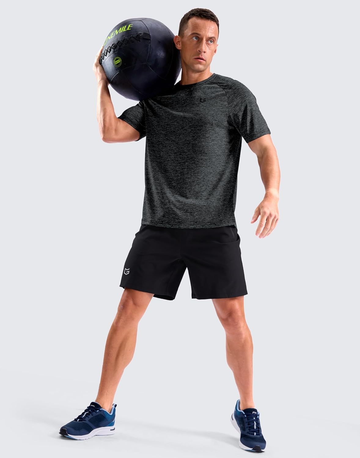 image:imageG Gradual Mens Workout Dry Fit Shirts Athletic Gym Lightweight TShirts Moisture Wicking Breathable Soft Performance Comfortable Tee Shirts Running Tennis Sports ActiveBlack