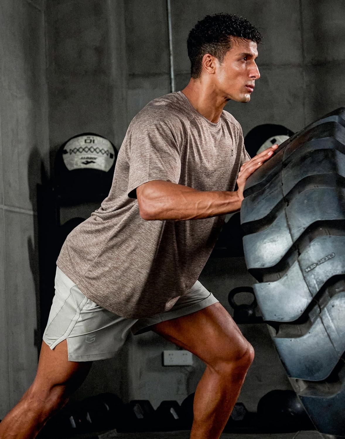 image:imageG Gradual Mens Workout Dry Fit Shirts Athletic Gym Lightweight TShirts Moisture Wicking Breathable Soft Performance Comfortable Tee Shirts Running Tennis Sports ActiveTaupe
