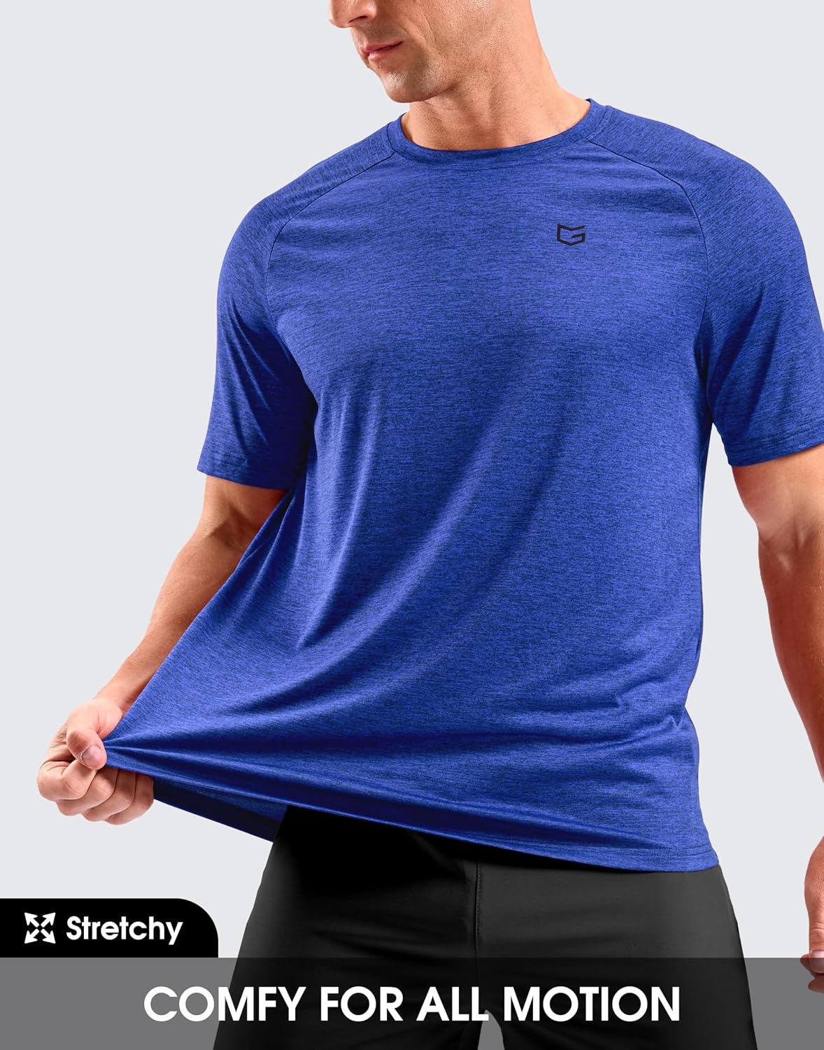 image:imageG Gradual Mens Workout Dry Fit Shirts Athletic Gym Lightweight TShirts Moisture Wicking Breathable Soft Performance Comfortable Tee Shirts Running Tennis Sports ActiveRoyal Blue