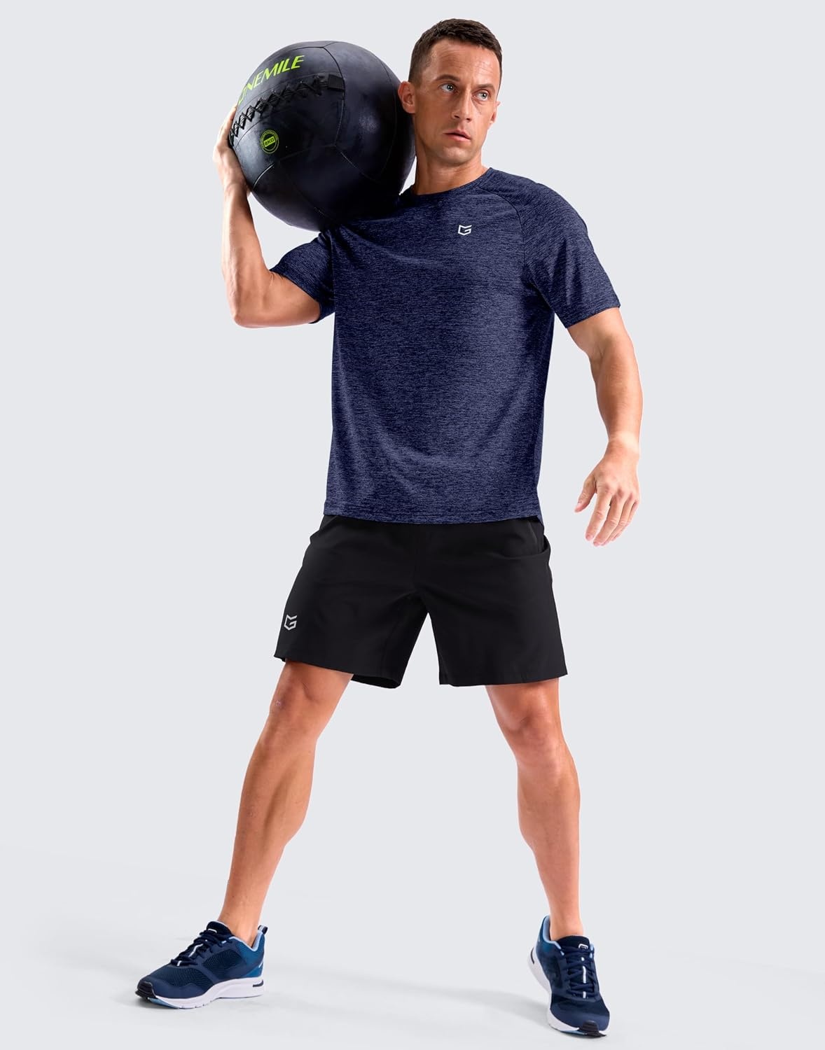 image:imageG Gradual Mens Workout Dry Fit Shirts Athletic Gym Lightweight TShirts Moisture Wicking Breathable Soft Performance Comfortable Tee Shirts Running Tennis Sports ActiveNavy