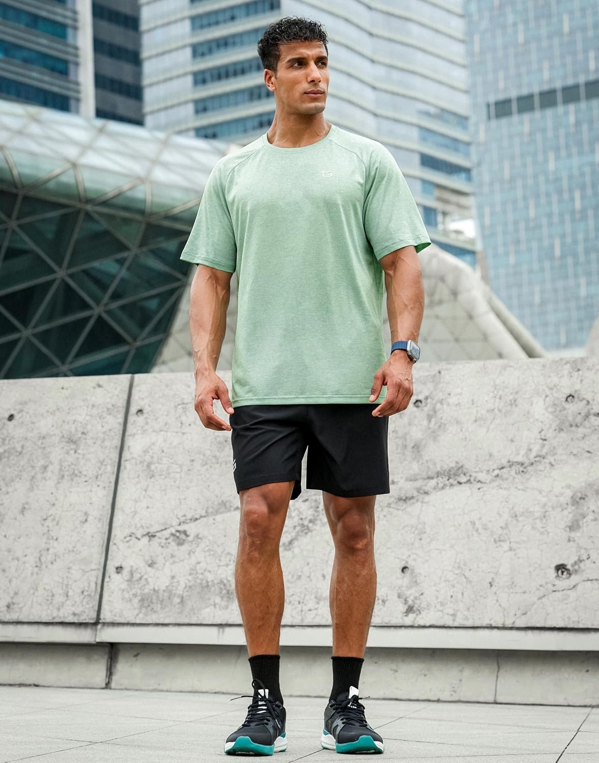 image:imageG Gradual Mens Workout Dry Fit Shirts Athletic Gym Lightweight TShirts Moisture Wicking Breathable Soft Performance Comfortable Tee Shirts Running Tennis Sports ActiveLight Green