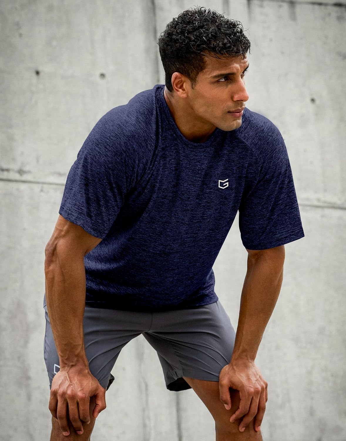image:imageG Gradual Mens Workout Dry Fit Shirts Athletic Gym Lightweight TShirts Moisture Wicking Breathable Soft Performance Comfortable Tee Shirts Running Tennis Sports ActiveNavy