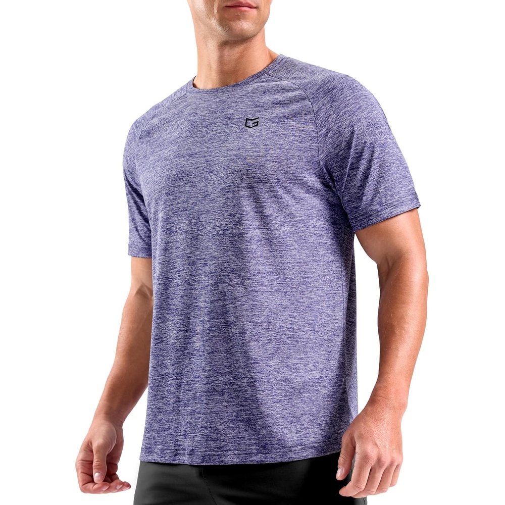 image:imageG Gradual Mens Workout Dry Fit Shirts Athletic Gym Lightweight TShirts  Moisture Wicking Breathable Soft Performance Comfortable Tee Shirts Running Tennis Sports ActiveLight Purple