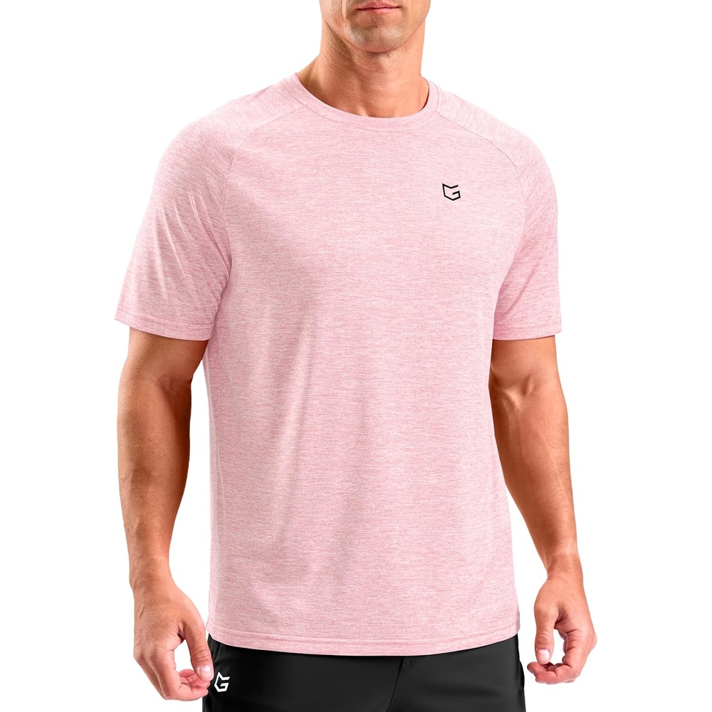 image:imageG Gradual Mens Workout Dry Fit Shirts Athletic Gym Lightweight TShirts Moisture Wicking Breathable Soft Performance Comfortable Tee Shirts Running Tennis Sports ActivePink
