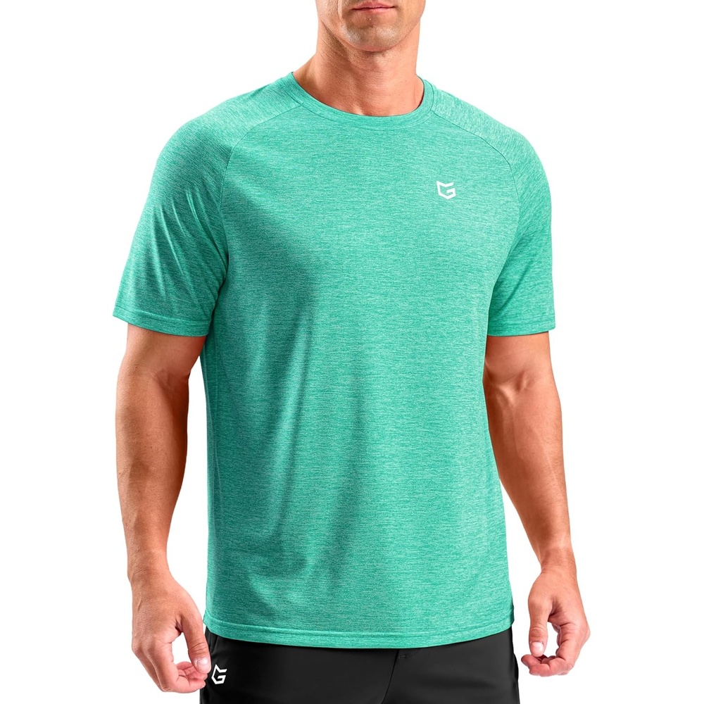 image:imageG Gradual Mens Workout Dry Fit Shirts Athletic Gym Lightweight TShirts  Moisture Wicking Breathable Soft Performance Comfortable Tee Shirts Running Tennis Sports ActiveCascadia Green