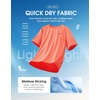 G Gradual Mens Workout Dry Fit Shirts Athletic Gym Lightweight T-Shirts | Moisture Wicking, Breathable, Soft Performance Comfortable Tee Shirts Running Tennis Sports Active(Coral Orange)