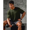 G Gradual Mens Workout Dry Fit Shirts Athletic Gym Lightweight T-Shirts | Moisture Wicking, Breathable, Soft Performance Comfortable Tee Shirts Running Tennis Sports Active(Olive)