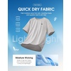 G Gradual Mens Workout Dry Fit Shirts Athletic Gym Lightweight T-Shirts | Moisture Wicking, Breathable, Soft Performance Comfortable Tee Shirts Running Tennis Sports Active(Platinum Grey)