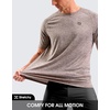 G Gradual Mens Workout Dry Fit Shirts Athletic Gym Lightweight T-Shirts | Moisture Wicking, Breathable, Soft Performance Comfortable Tee Shirts Running Tennis Sports Active(Taupe)