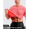 G Gradual Mens Workout Dry Fit Shirts Athletic Gym Lightweight T-Shirts | Moisture Wicking, Breathable, Soft Performance Comfortable Tee Shirts Running Tennis Sports Active(Watermelon Red)