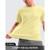 G Gradual Mens Workout Dry Fit Shirts Athletic Gym Lightweight T-Shirts | Moisture Wicking, Breathable, Soft Performance Comfortable Tee Shirts Running Tennis Sports Active(Pastel Yellow)