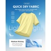 G Gradual Mens Workout Dry Fit Shirts Athletic Gym Lightweight T-Shirts | Moisture Wicking, Breathable, Soft Performance Comfortable Tee Shirts Running Tennis Sports Active(Pastel Yellow)