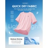 G Gradual Mens Workout Dry Fit Shirts Athletic Gym Lightweight T-Shirts | Moisture Wicking, Breathable, Soft Performance Comfortable Tee Shirts Running Tennis Sports Active(Pink)