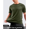 G Gradual Mens Workout Dry Fit Shirts Athletic Gym Lightweight T-Shirts | Moisture Wicking, Breathable, Soft Performance Comfortable Tee Shirts Running Tennis Sports Active(Olive)