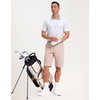 Men’s Golf Polo Shirts Dry Fit Print Golf Shirts for Men Breathable | Breathable, Quick-Dry, Lightweight, Moisture-wicking, Sun Protection, Tennis, Sports, Daily, High-Elasticity(White Rhombus)