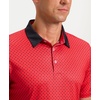 Men’s Golf Polo Shirts Dry Fit Print Golf Shirts for Men Breathable | Breathable, Quick-Dry, Lightweight, Moisture-wicking, Sun Protection, Tennis, Sports, Daily, High-Elasticity(Red Polka Dot)