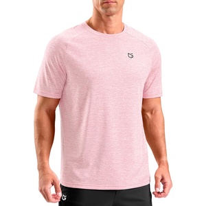 G Gradual Mens Workout Dry Fit Shirts Athletic Gym Lightweight T-Shirts | Moisture Wicking, Breathable, Soft Performance Comfortable Tee Shirts Running Tennis Sports Active(Pink)