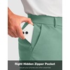 G Gradual Men’s Golf Shorts with 4 Pockets 11 Inch Inseam Casual Shorts | Hidden Zip Pocket, Stretch, Quick Dry, Breathable, UPF50+, Work, Hiking, Dress Shorts for Men(Viridian Green)