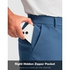 G Gradual Men’s Golf Shorts with 4 Pockets 11 Inch Inseam Casual Shorts | Hidden Zip Pocket, Stretch, Quick Dry, Breathable, UPF50+, Work, Hiking, Dress Shorts for Men(Slate Blue)