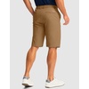 G Gradual Men’s Golf Shorts with 4 Pockets 11 Inch Inseam Casual Shorts | Hidden Zip Pocket, Stretch, Quick Dry, Breathable, UPF50+, Work, Hiking, Dress Shorts for Men(Dark Khaki)