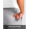 G Gradual Men’s Golf Shorts with 4 Pockets 11 Inch Inseam Casual Shorts | Hidden Zip Pocket, Stretch, Quick Dry, Breathable, UPF50+, Work, Hiking, Dress Shorts for Men(Bright Grey)