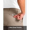 G Gradual Men’s Golf Shorts with 4 Pockets 11 Inch Inseam Casual Shorts | Hidden Zip Pocket, Stretch, Quick Dry, Breathable, UPF50+, Work, Hiking, Dress Shorts for Men(Mineral Brown)