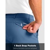 G Gradual Men’s Golf Shorts with 4 Pockets 11 Inch Inseam Casual Shorts | Hidden Zip Pocket, Stretch, Quick Dry, Breathable, UPF50+, Work, Hiking, Dress Shorts for Men(Slate Blue)