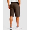 G Gradual Men’s Golf Shorts with 4 Pockets 11 Inch Inseam Casual Shorts | Hidden Zip Pocket, Stretch, Quick Dry, Breathable, UPF50+, Work, Hiking, Dress Shorts for Men(T-dark Brown)