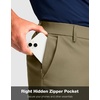 G Gradual Men’s Golf Shorts with 4 Pockets 11 Inch Inseam Casual Shorts | Hidden Zip Pocket, Stretch, Quick Dry, Breathable, UPF50+, Work, Hiking, Dress Shorts for Men(Dusty Khaki)