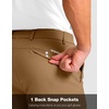 G Gradual Men’s Golf Shorts with 4 Pockets 11 Inch Inseam Casual Shorts | Hidden Zip Pocket, Stretch, Quick Dry, Breathable, UPF50+, Work, Hiking, Dress Shorts for Men(Dark Khaki)