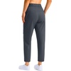 G Gradual Petite Pants for Women 7/8 Ankle Golf Pants with 3 Pockets | Petite Fit, Hidden Inner Pocket , Ultral Soft, Stretchy, Breathable, Travel, Teacher Outfits, Dress Up or Down(Deep Grey)