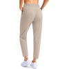 G Gradual Petite Pants for Women 7/8 Ankle Golf Pants with 3 Pockets | Petite Fit, Hidden Inner Pocket , Ultral Soft, Stretchy, Breathable, Travel, Teacher Outfits, Dress Up or Down(Bright Khaki)