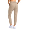 G Gradual Petite Pants for Women 7/8 Ankle Golf Pants with 3 Pockets | Petite Fit, Hidden Inner Pocket , Ultral Soft, Stretchy, Breathable, Travel, Teacher Outfits, Dress Up or Down(Dusty Khaki)