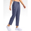 G Gradual Petite Pants for Women 7/8 Ankle Golf Pants with 3 Pockets | Petite Fit, Hidden Inner Pocket , Ultral Soft, Stretchy, Breathable, Travel, Teacher Outfits, Dress Up or Down(Reef Blue)