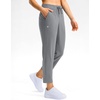 G Gradual Petite Pants for Women 7/8 Ankle Golf Pants with 3 Pockets | Petite Fit, Hidden Inner Pocket , Ultral Soft, Stretchy, Breathable, Travel, Teacher Outfits, Dress Up or Down(Bright Grey)
