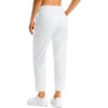 G Gradual Petite Pants for Women 7/8 Ankle Golf Pants with 3 Pockets | Petite Fit, Hidden Inner Pocket , Ultral Soft, Stretchy, Breathable, Travel, Teacher Outfits, Dress Up or Down(White)