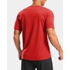G Gradual Workout Shirts for Men Quick Dry Athletic Gym Running T-Shirt | Short Sleeve, Crew Neck Tee, Lightweight, Moisture Wicking, for Sport, Active, Hiking, Outdoor, Tennis, Casual(Red)