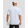 Men’s Golf Polo Shirts Dry Fit Moisture Wicking Performance Short Sleeve | Regular Fit, 3 Button, Collared Shirts, Sun Protection, Lightweight Breathable Pique Fabric, Athletic Work Smart Casual Polo(B-white Coco Tree)