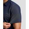 Men’s Golf Polo Shirts Dry Fit Moisture Wicking Performance Short Sleeve | Regular Fit, 3 Button, Collared Shirts, Sun Protection, Lightweight Breathable Pique Fabric, Athletic Work Smart Casual Polo(B-navy Coloured Lines)