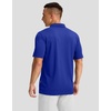 Men’s Golf Polo Shirts Dry Fit Moisture Wicking Performance Short Sleeve | Regular Fit, 3 Button, Collared Shirts, Sun Protection, Lightweight Breathable Pique Fabric, Athletic Work Smart Casual Polo(A-royal Blue)