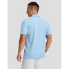 Men’s Golf Polo Shirts Dry Fit Moisture Wicking Performance Short Sleeve | Regular Fit, 3 Button, Collared Shirts, Sun Protection, Lightweight Breathable Pique Fabric, Athletic Work Smart Casual Polo(A-light Blue)