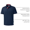 Men’s Golf Polo Shirts Dry Fit Moisture Wicking Performance Short Sleeve | Regular Fit, 3 Button, Collared Shirts, Sun Protection, Lightweight Breathable Pique Fabric, Athletic Work Smart Casual Polo(A-navy)