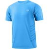 G Gradual Workout Shirts for Men Quick Dry Athletic Gym Running T-Shirt | Short Sleeve, Crew Neck Tee, Lightweight, Moisture Wicking, for Sport, Active, Hiking, Outdoor, Tennis, Casual(Sky Blue Heather)