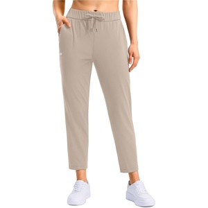 G Gradual Petite Pants for Women 7/8 Ankle Golf Pants with 3 Pockets | Petite Fit, Hidden Inner Pocket , Ultral Soft, Stretchy, Breathable, Travel, Teacher Outfits, Dress Up or Down(Bright Khaki)