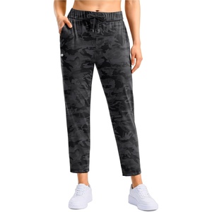 G Gradual Petite Pants for Women 7/8 Ankle Golf Pants with 3 Pockets | Petite Fit, Hidden Inner Pocket , Ultral Soft, Stretchy, Breathable, Travel, Teacher Outfits, Dress Up or Down(Black Camo)