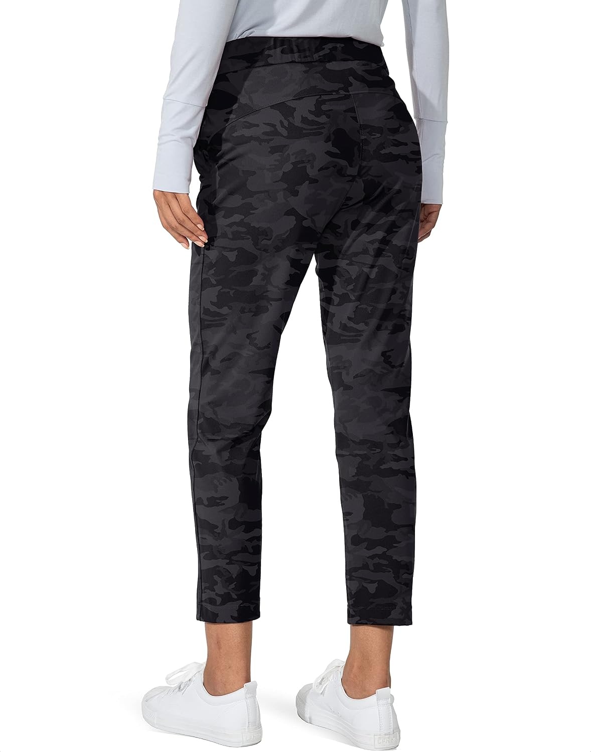 image:imageG Gradual Womens Pants with Deep Pockets 78 Stretch Ankle Sweatpants Golf Athletic Travel Lounge Business Casual Butter Soft 4way Stretch Wash and Dry Well Flattering LightweightBlack Camo