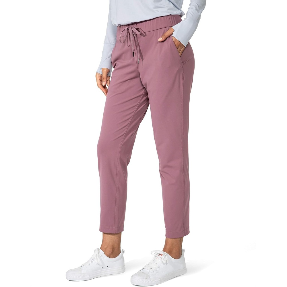 image:imageG Gradual Womens Pants with Deep Pockets 78 Stretch Ankle Sweatpants Golf Athletic Travel Lounge Business Casual Butter Soft 4way Stretch Wash and Dry Well Flattering LightweightPink